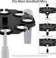 8-in-1 Multi-Microphone Holder Stand with Heavy-Duty Base - 4