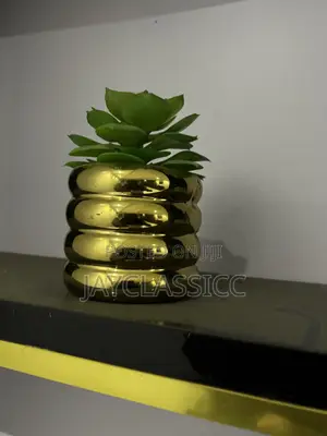 Artificial Flowers with Gold Base
