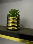 Artificial Flowers with Gold Base - 1