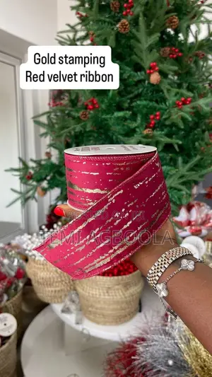 Deco Christmas Tree & Gift Ribbon - Multicolor