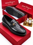 Salvatore Ferragamo Multicolor Leather Flats Shoes - Girman 42 - 1