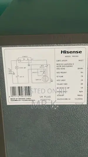 Hisense Refrigerator - 2 Months Used