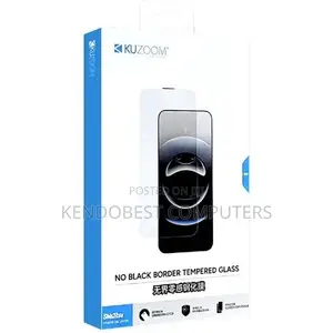 KUZOOM No Black Border Tempered Glass for iPhone 18 Pro Max