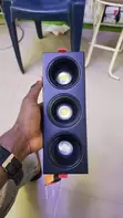 Wurin Haske na 3-in-1 Baƙar fata da aka Saka - 1
