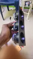 Wurin Haske na 3-in-1 Baƙar fata da aka Saka - 2