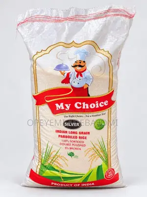 My Choice Silver Indian Long Grain Parboiled Rice - 50kg
