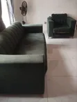 3 Seater & 1 Seater Sofa Set - Green - 1