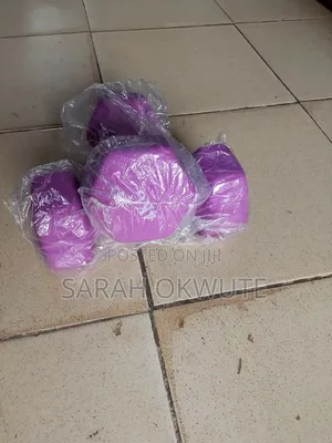 Pair of 4kg Purple Hex Dumbbells