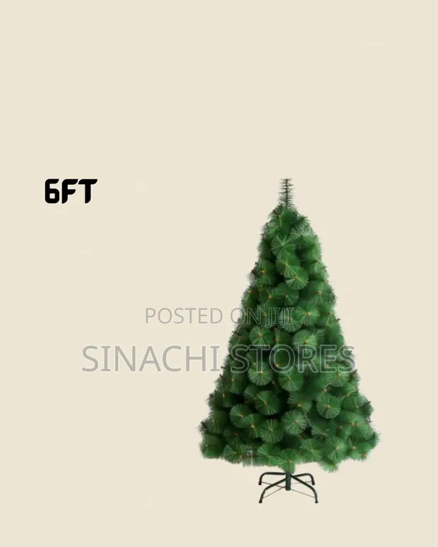 6ft Green Pine Christmas Tree with Accessories - 1