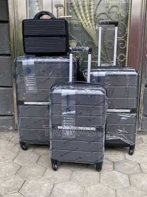 Good Partner 4-Piece Black Travel Luggage Set (28, 24, 20 Inch) + Kit Bag