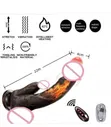 Babban Dildo Mai Sarrafa Ta Nesa Mai Sake Caji - 3