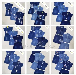 The Children's Place Blue Denim Clothing Set (Yara, Girma 10-16Y)