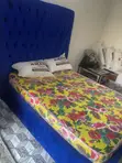 6/4 Bed Frame and Mattress - 1