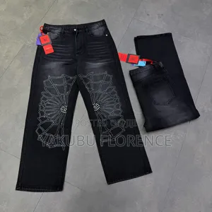 Zara Baggy Jeans - Black, High Rise, Men's 7XL
