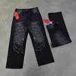 Zara Baggy Jeans - Black, High Rise, Men's 7XL - 1
