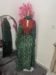 Adire Bubu Gown - Green - 2