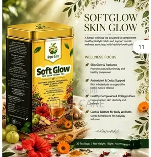 Apple Care SoftGlow Herbal Tea for Skin Wellness, 30 Tea Bags