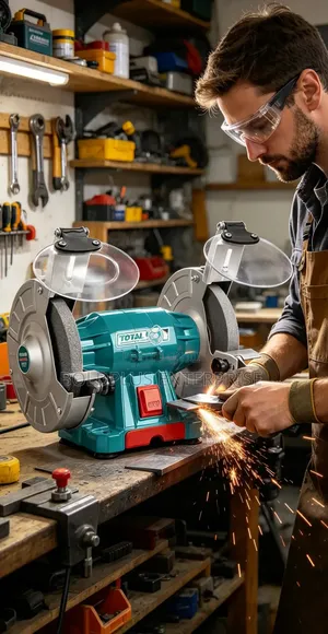 Total 150W 6-Inch Bench Grinder