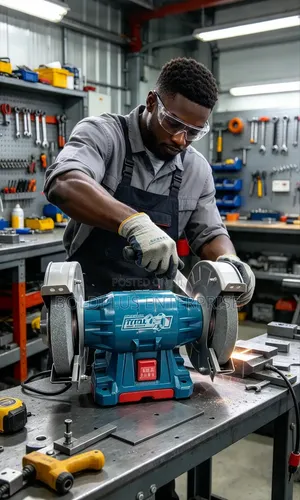 Total 350W 8-Inch Bench Grinder