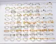 Women's Stackable Rings - Silver & Gold Butterfly/Flower - 1