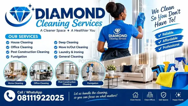Diamond Cleaning Services - Ibeju - 1