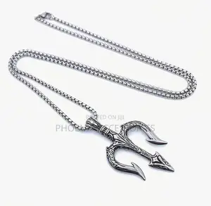 Nordic Poseidon Trident Necklace