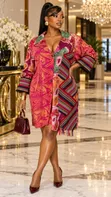 ỌMARỊCHA Oversized Shirt-Dress - 1