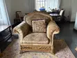 Luxury Classic Sofa Set - Gold & Brown - 1