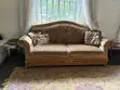 Luxury Classic Sofa Set - Gold & Brown - 3