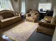 Luxury Classic Sofa Set - Gold & Brown - 4