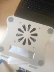 Adjustable Ergonomic Steel Laptop Stand with Cooling Fan - 2