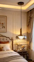 GE Lighting Bedside Pendant Light with Fluorescent Bulb - 1
