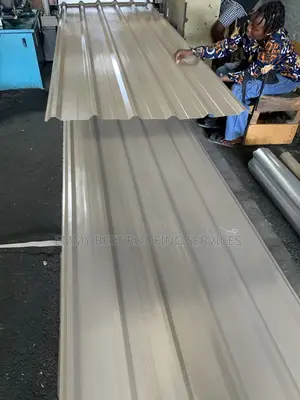 Beige/Cream Longspan Roofing Sheet 0.50mm - Original Aluminium