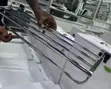 Chrome Double Towel Bar Rack - 2