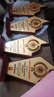 Presentation Award Plaque - Gold Wood - 1