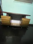 Wooden TV Console with Storage - 2