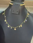 Ladies Gold-Plated Stainless Steel Chain Necklace - 1