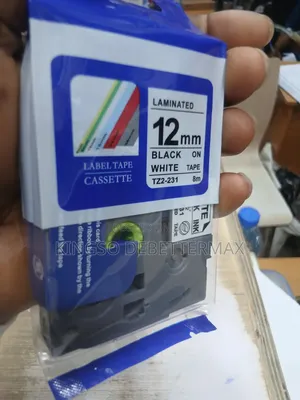 Brother TZ-231 12mm Baki akan Fari Label Tape