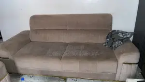Used 3-Piece Sofa Set - Brown/Beige Fabric