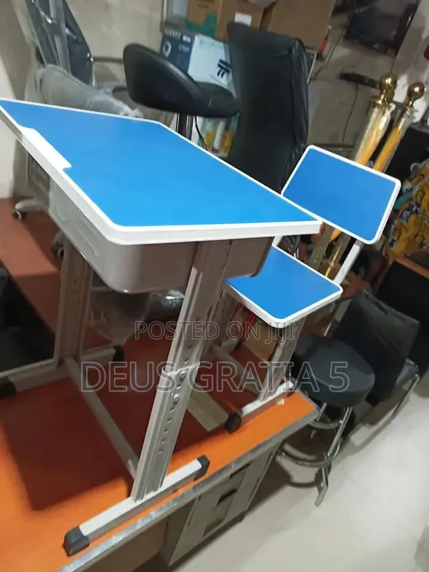 Adjustable School Desk and Chair Set - 1