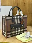 Burberry Medium Tote Bag - Archive Beige & Briar Brown - 4