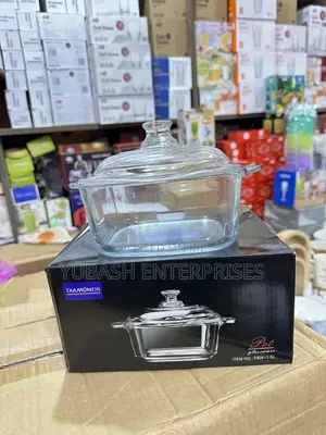 DIAMONDS Gilash Pot Mai Rufe
