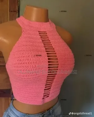 Oluwanifemi Crochet Halter Top - Classic Cotton