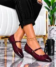 La Brand Embellished Flat Shoes - Black - 2