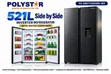 Polystar Side-by-Side Refrigerator with External Water Dispenser - 1