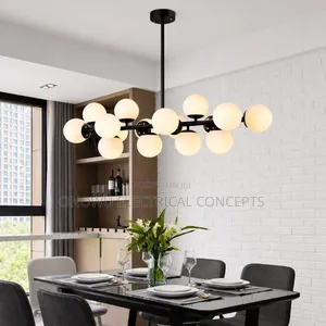 Scandinavia Ring Chandelier with Glass Ball Pendant Lamp