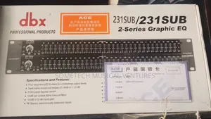 DBX 231 Dual-Channel 31-Band Graphic Equalizer tare da Sub Output