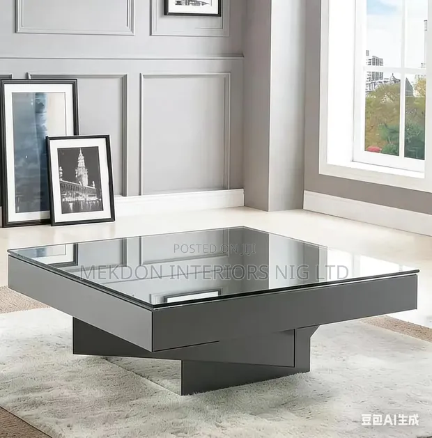 Glass Top Center Table - 1