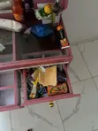 Dressing Table with Mirror and Drawers - 1