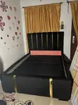 4x6 Firam ɗin Gado - Baƙi - 1